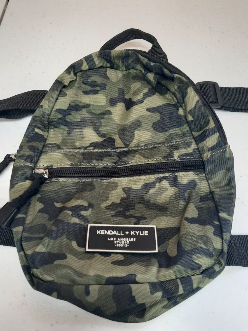 Kendall + Kylie Mini Backpack Camo Los Angeles Studio 90012 Small Bag Purse